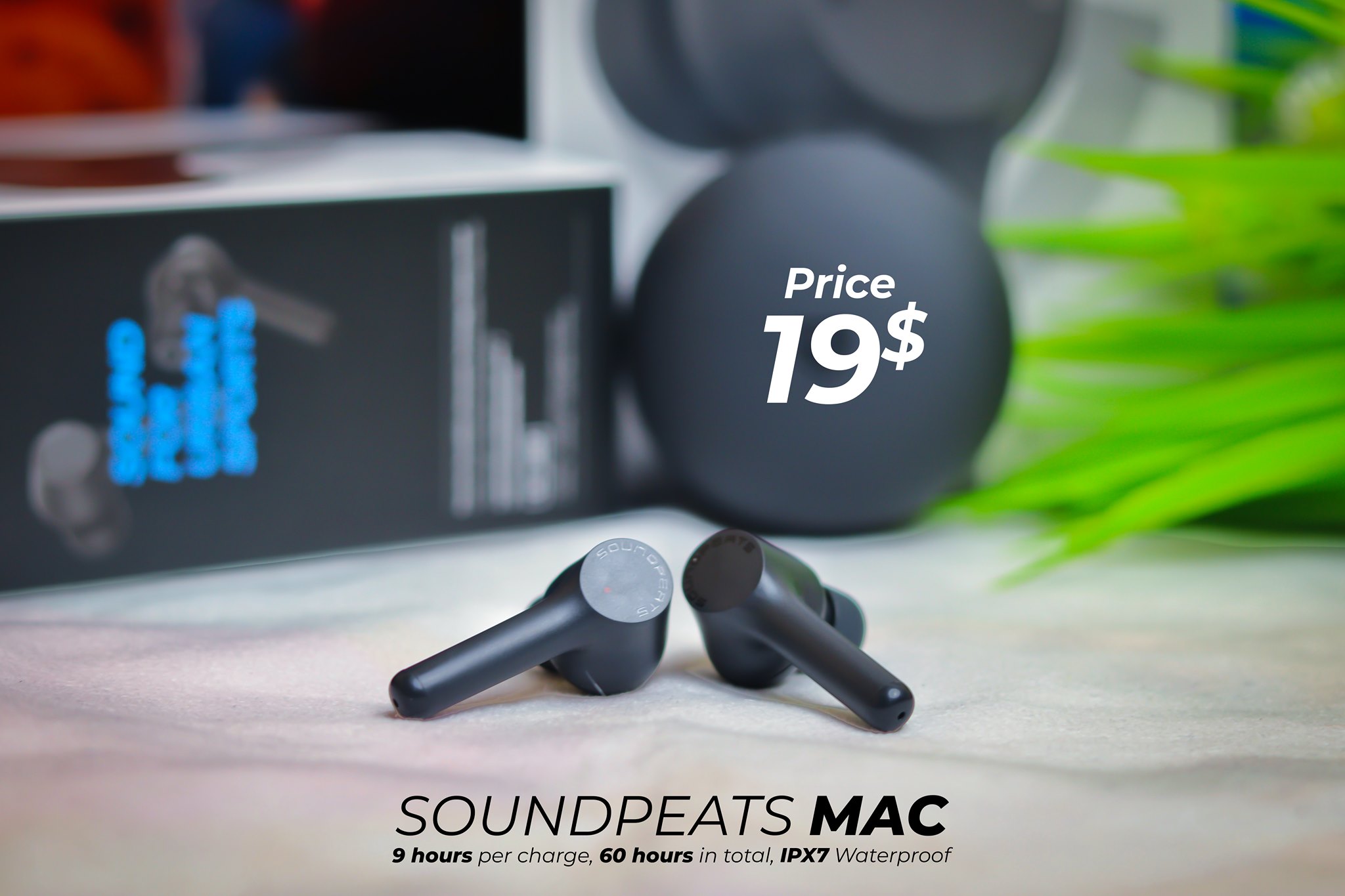 Original SoundPeats Mac New model bluetooth 5.0 earphone wireless earbuds IPX7 waterproof headsets highest quality sound