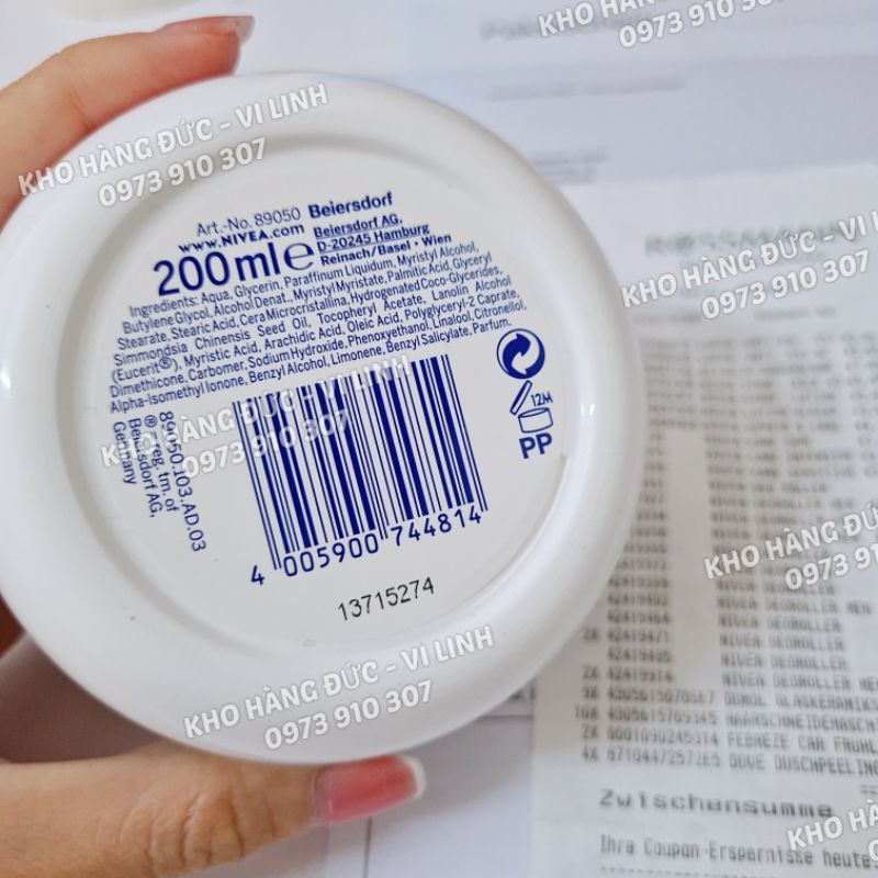 🇩🇪Mẫu mới-Kem dưỡng da dưỡng thể Nivea