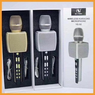 [Giá Gốc] MIC KHÔNG DÂY KARAOKE BLUETOOTH YS 92 - HÀNG CAO CẤP - ÂM THANH SỐNG ĐỘNG - LIVESTREAM -  THU ÂM