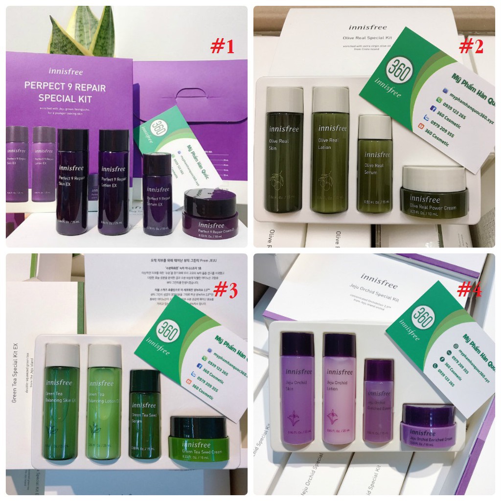 [Mã COS1904 giảm 8% đơn 300K] [mini size] Tổng hợp các Bộ Dưỡng Dùng Thử Innisfree Special Kit (4 sản phẩm) | BigBuy360 - bigbuy360.vn