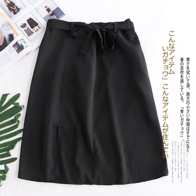 [Quynhmai2204] Chân váy voan dáng A xẻ gấu phối dây nơ hàng xuất | BigBuy360 - bigbuy360.vn