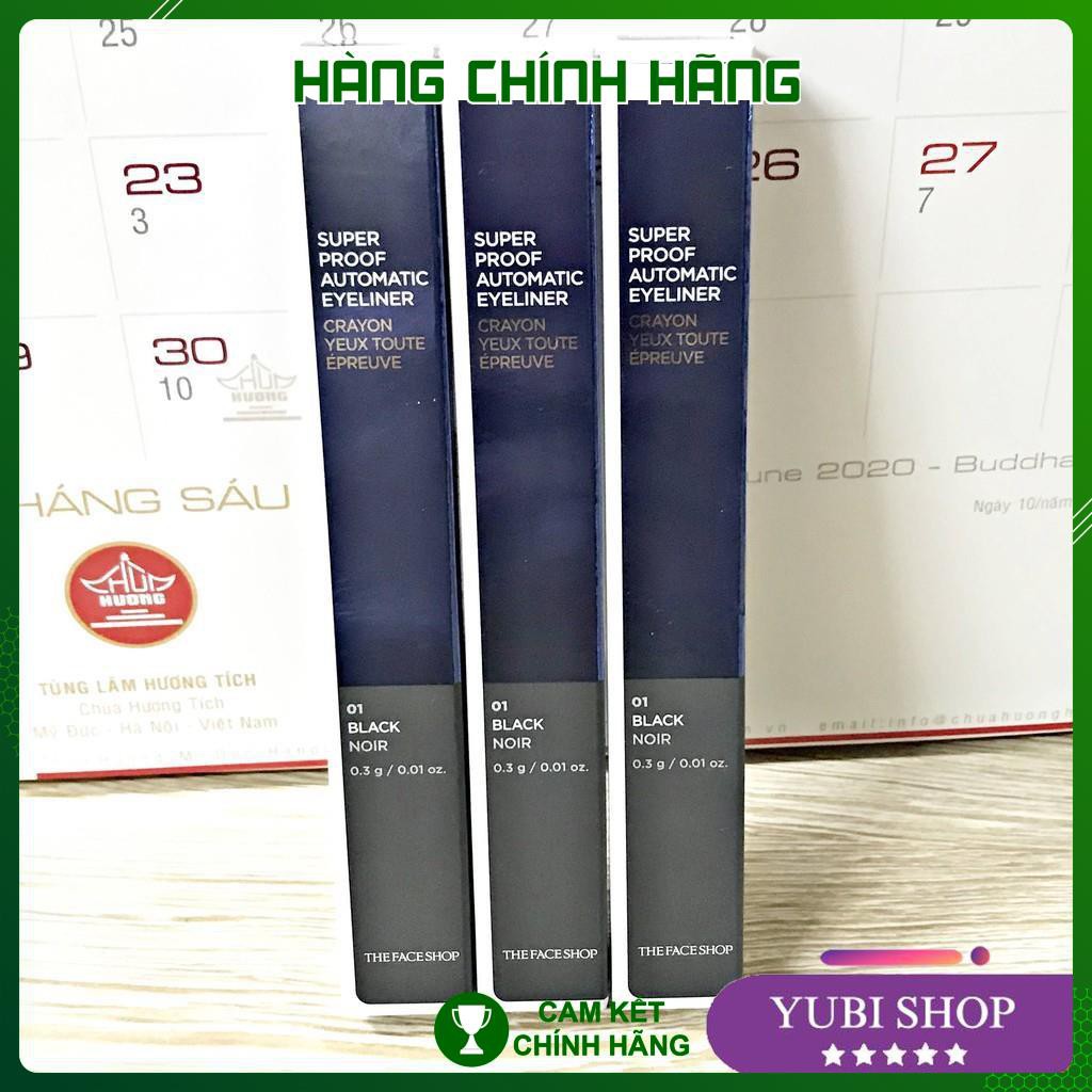 Kẻ Mắt Chống Nước Super Proof Automatic Eyeliner The Face Shop