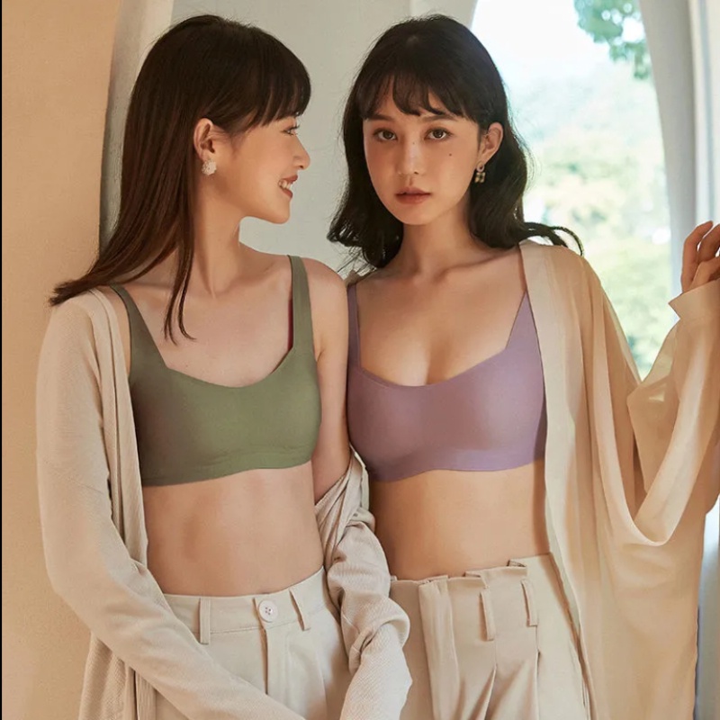 Áo Ngực Lụa Không Gọng Màu Sắc Đơn Giản Có 7 Màu Lựa Chọn