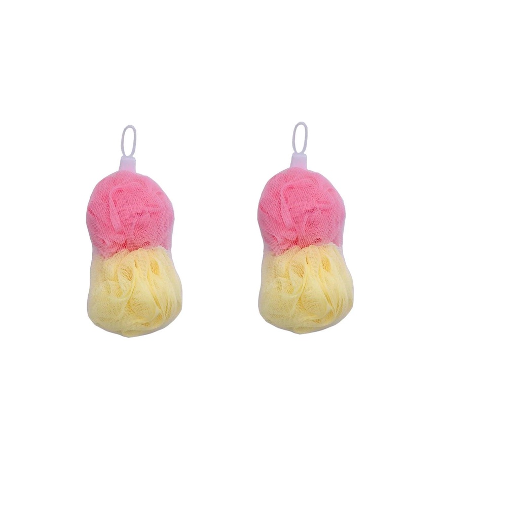 Daiso Banh Tắm Fluffy Shower Ball-2 Pcs.-