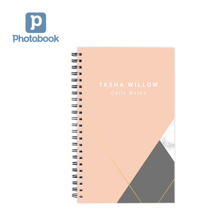 [Toàn Quốc] [E-voucher] In sổ lò xo 12.5 x 20 cm trang trí theo yêu cầu - Thiết kế trên Web Photobook