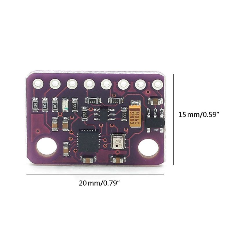 Mô Đun Cảm Biến Tăng Tốc Độ Mpu-9250 Bmp280 9 Trục Spi Iic / I2C Gy-91 3-5v