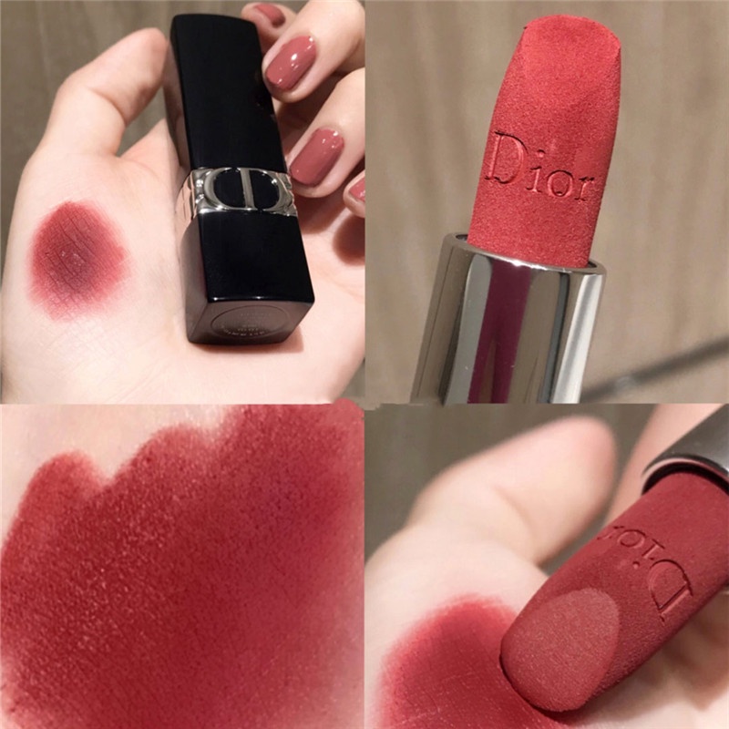 Son môi Dior màu xanh dương vàng 999/520