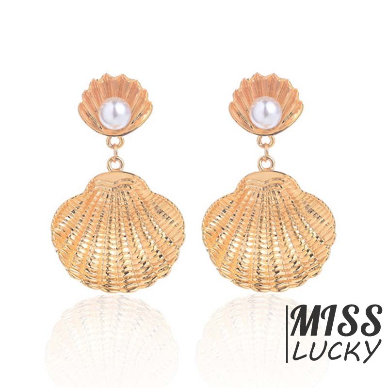 Khuyên Tai Vỏ Sò Thời Trang Cá Tính Cho Nữ