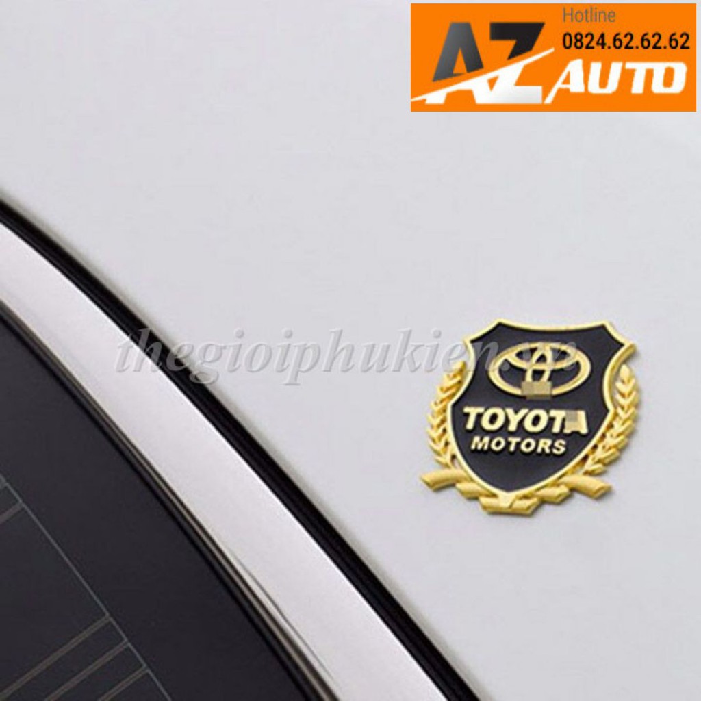 Bộ 2 Logo dạng Bông lúa theo xe -Toyota( hàng chất )