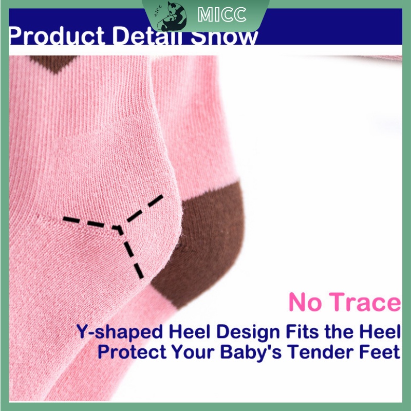 Bộ 5 đôi vớ bông in hoa văn hoạt hình dễ thương cho trẻ em từ 1-12 tuổi