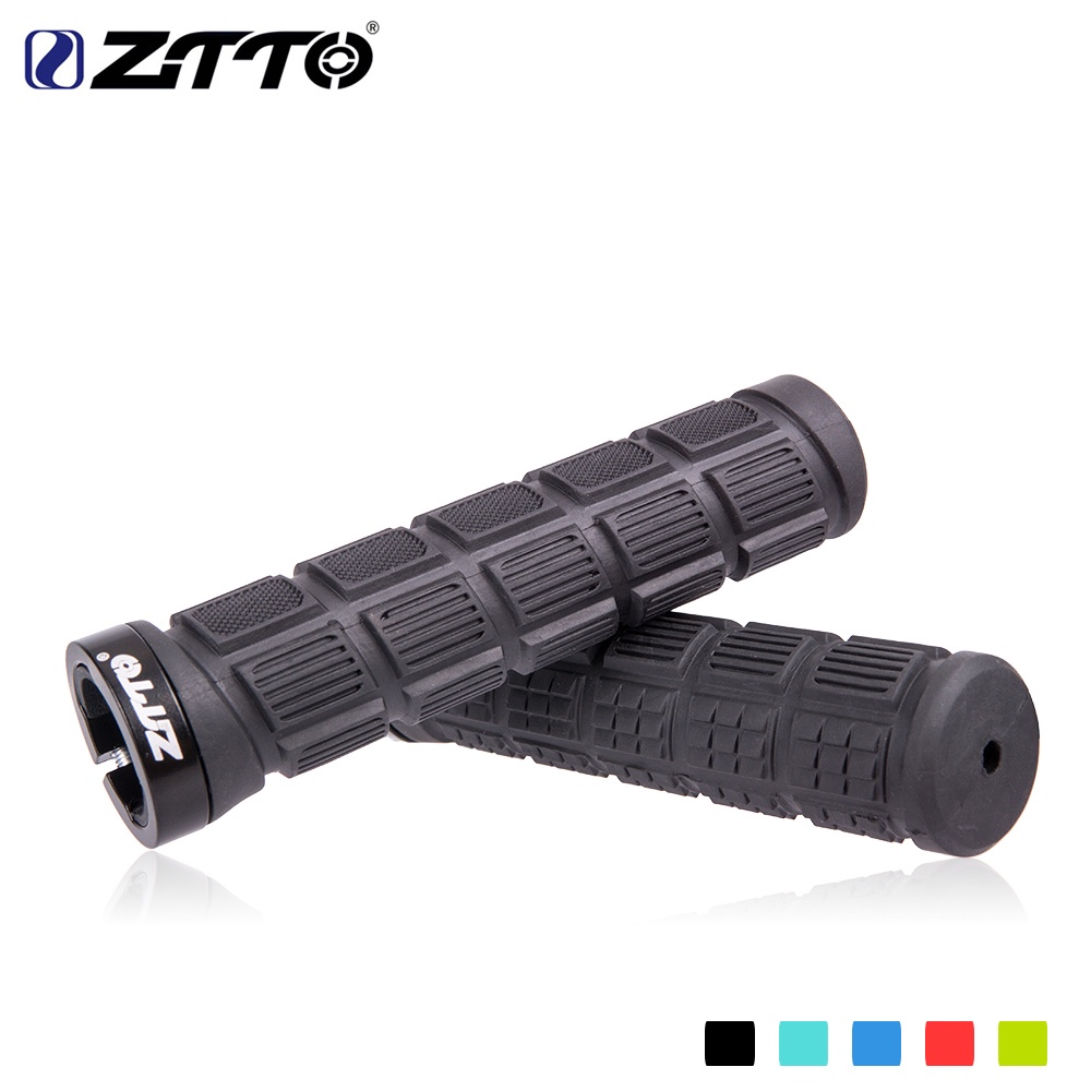 Cặp bọc tay cầm xe đạp leo núi ZTTO AG38 bằng cao su/hợp kim nhôm chống sốc chống trượt