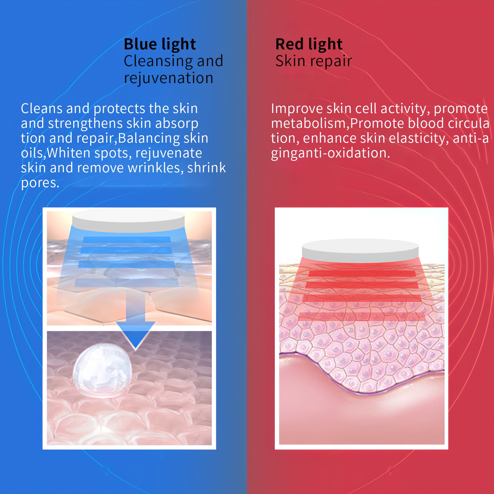 Ultrasonic Face Massage Device Slimming Belt Beauty Electric V Face Lifting Machine Vibration LED Light