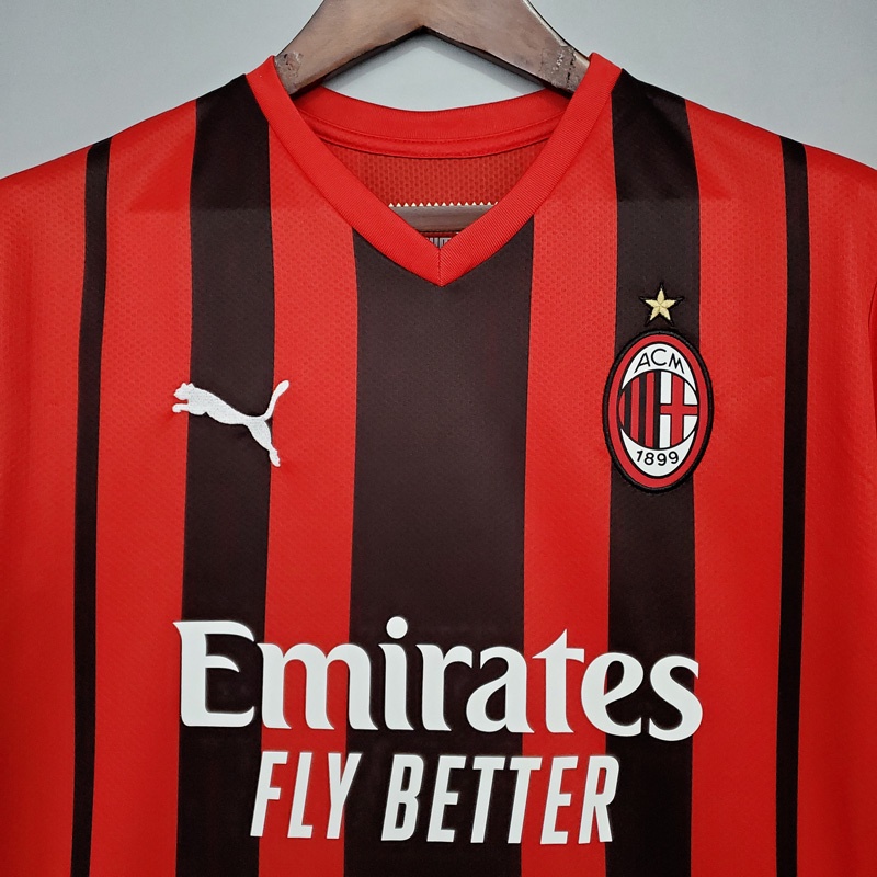 Áo Thun Bóng Đá Đội Nhà Milan Jersey 21-22