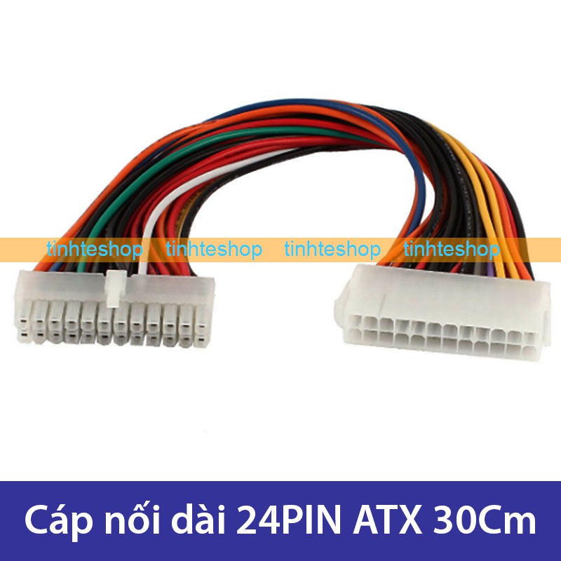 Cáp nối dài nguồn 24PIN cho mainbroard PC - Dây kéo dài nguồn 24PIN ATX 30Cm