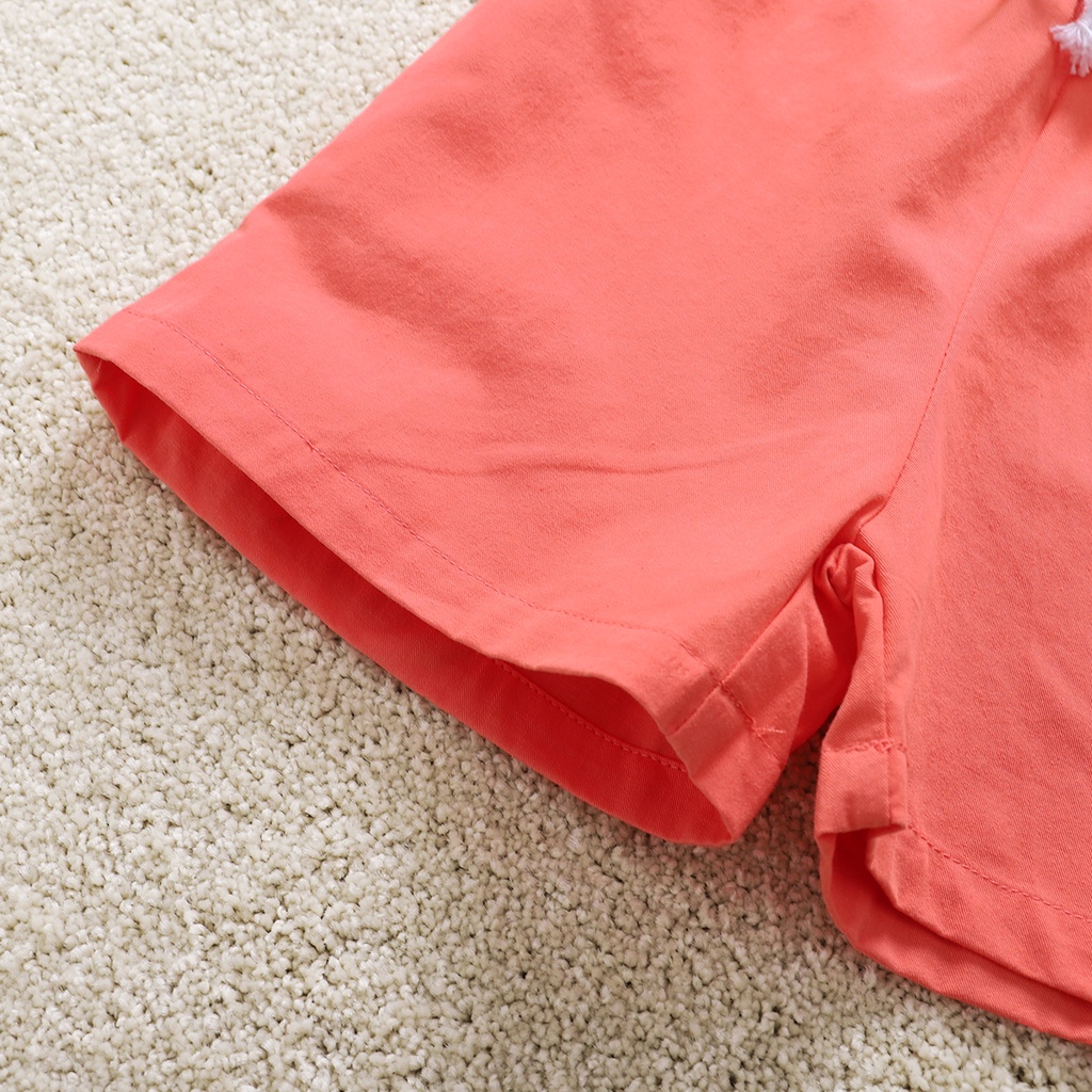 Bộ đồ 2 món Mikrdoo gồm áo sơ mi ngắn tay + quần short thời trang dự tiệc mùa hè cho bé trai