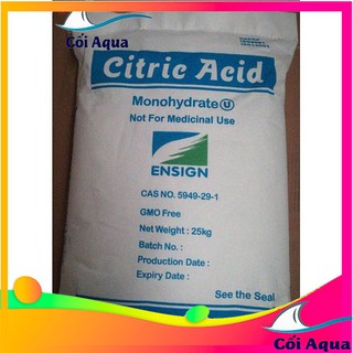 Bột chanh, Axit Citric, Acid chanh điều chỉnh pH bể cá, xử lý bể cá đóng lẻ