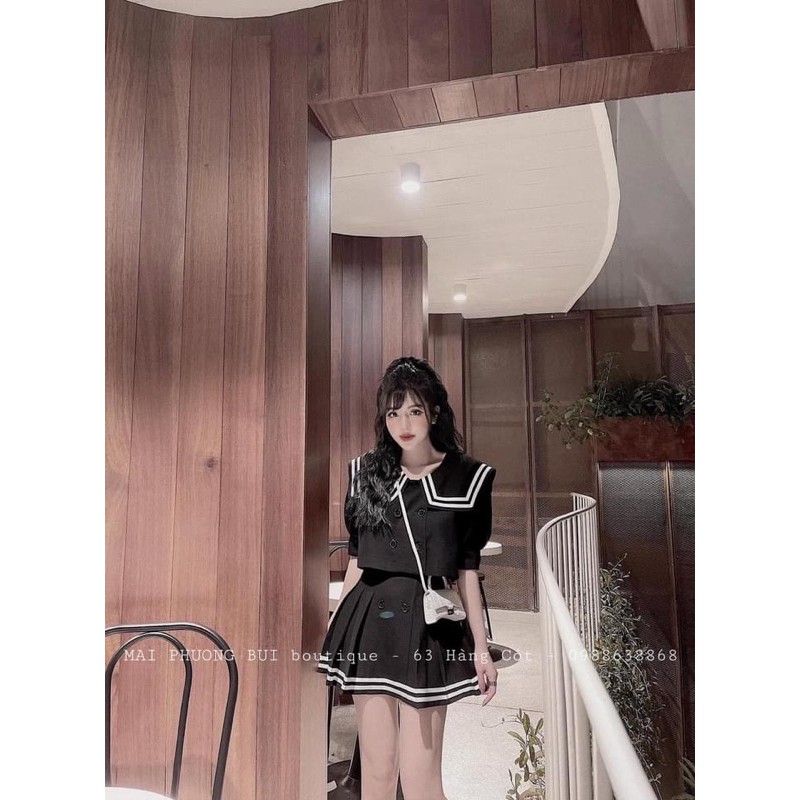 SET ÁO THUỶ THỦ MIX CHÂN VÁY PHA VIỀN | BigBuy360 - bigbuy360.vn