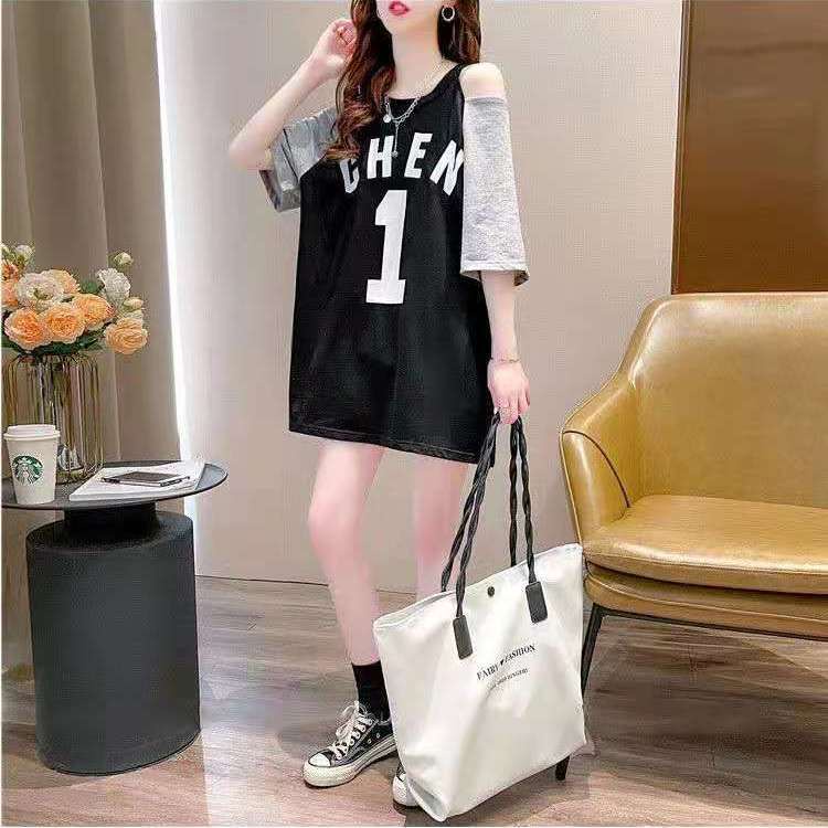 Áo Thun Nữ Ngắn Tay Hở Vai Thời Trang Hàn Quốc Mới