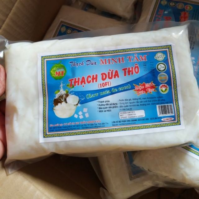 1kg thạch dừa ép khô Minh Tâm tặng kèm hương