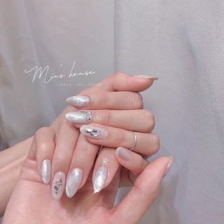 móng úp thiết kế/ nailbox mắt mèo kim cương ẩn xà cừ/ nailbox cô dâu