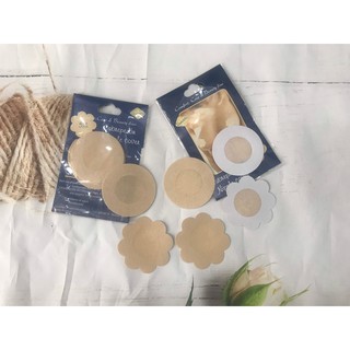 Bộ 10 Miếng dán nhũ hoa (Đầu ti) - hình hoa mai