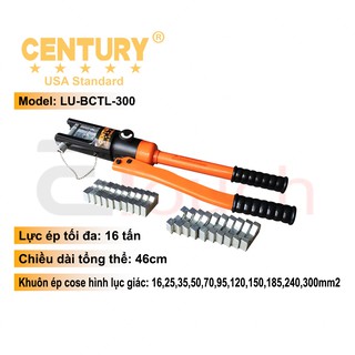 Bộ Kìm Bấm Đầu Cose Thủy Lực 16-300mm2 Century - LU-BCTL-300