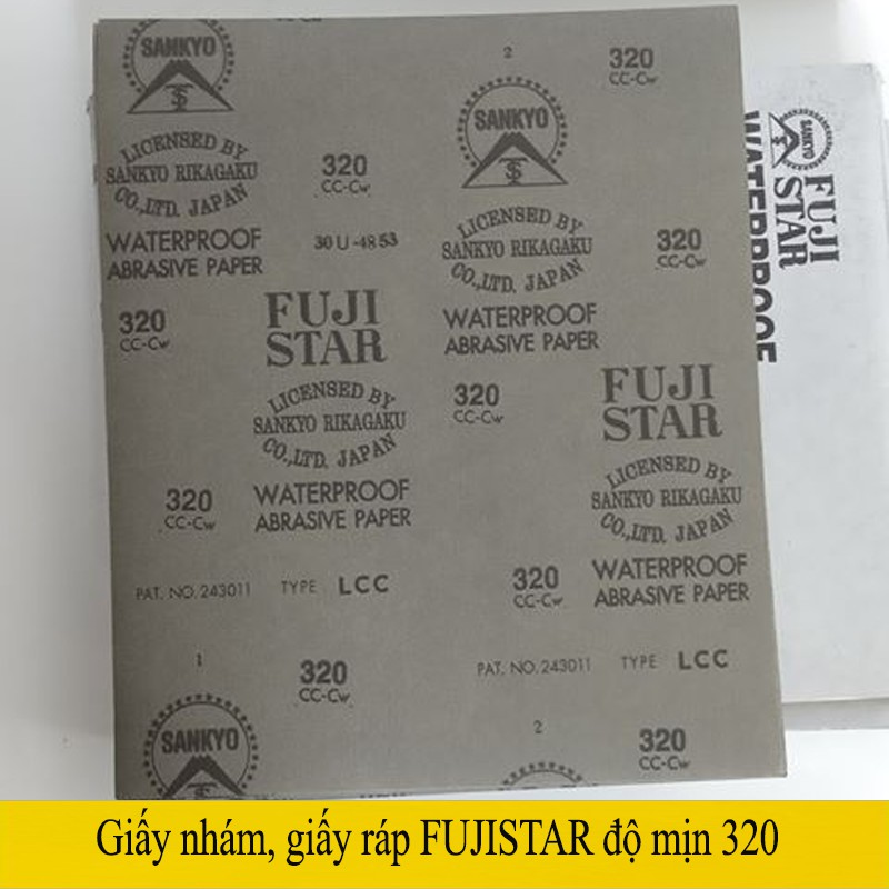 Giấy nhám Fuji Star độ nhám 320 (Made in Japan)