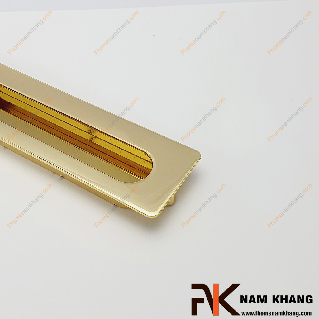 Tay nắm âm tủ màu vàng NK356-V