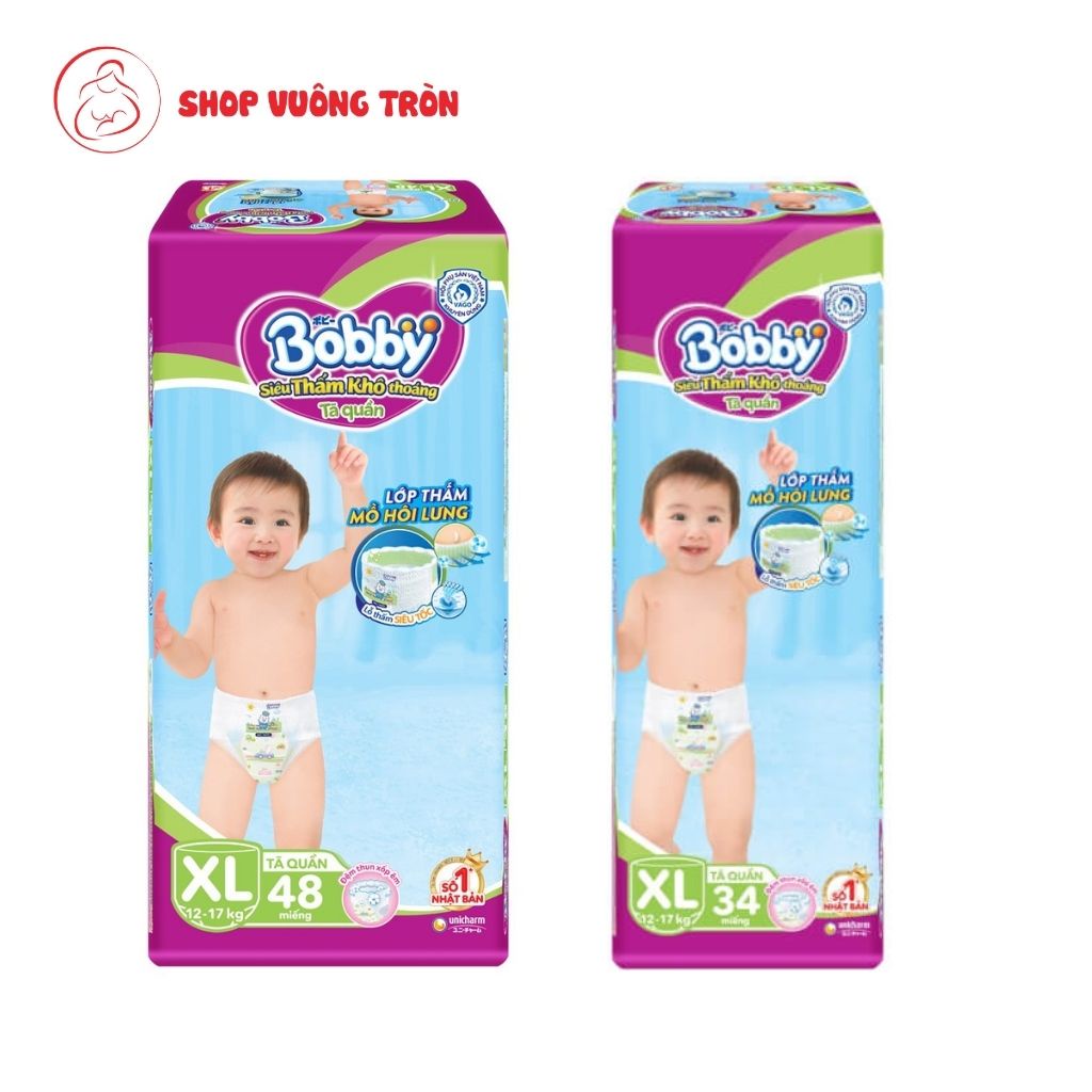 [Combo 3 Bịch] Tã/Bỉm Quần BOBBY Nhật Bản Siêu Thấm Chống Tràn, Giúp Bé Thoải Mái Vận Động Đủ Size M L XL