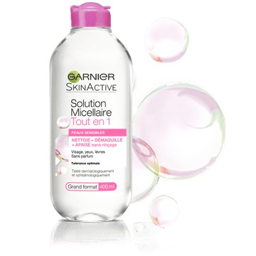 Sữa tẩy trang Garnier Solution Micellaire Lactée Tout en 1 phù hợp mọi loại da - 400ml