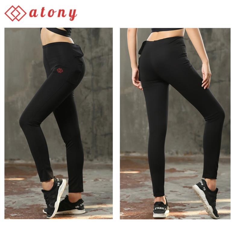 SẴN Set Đồ Tập Đổ Mồ Hôi Giảm Mỡ Bụng ATONY Chính Hãng, Tráng Nano Bạc - Set 3: Áo Phông Dài Tay + Quần Tan Mỡ + Áo Ngực