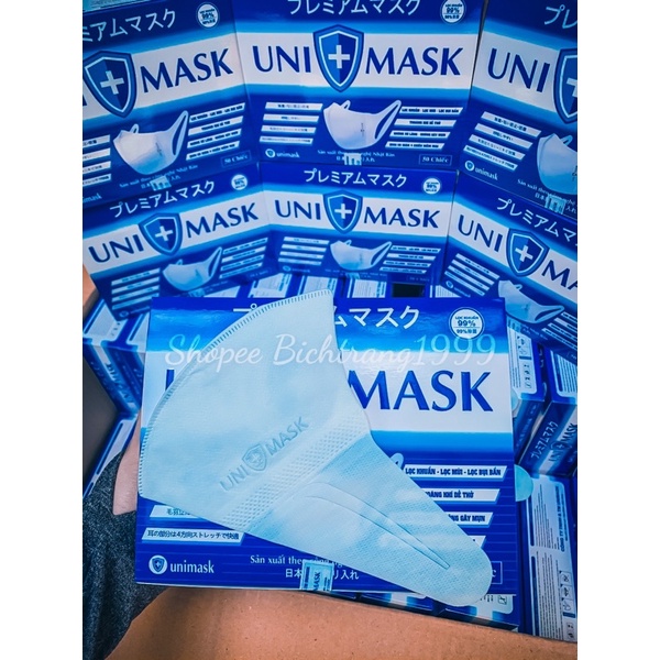 [Hộp50cái] KHẨU TRANG 3D UNI MASK CÔNG NGHỆ NHẬT BẢN