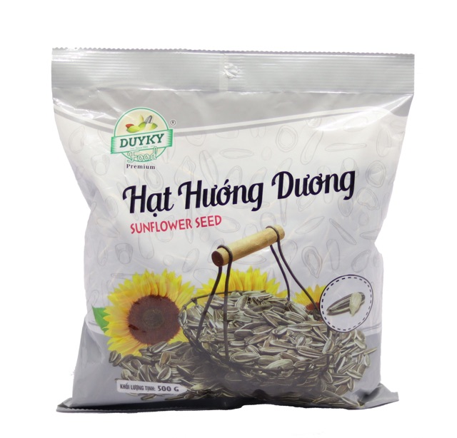 Hướng dương. Hạt Bí . Hạt dưa đóng gói 500g Duy Ký