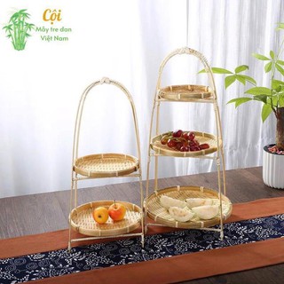 Kệ mẹt tre loại 2 tầng