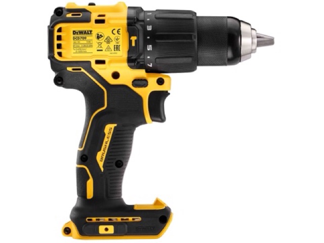 DCD709 Khoan pin 18v Búa chính hãng Dewalt (Thân ngắn)