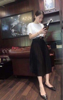 Chân váy xếp ly (ảnh thật)