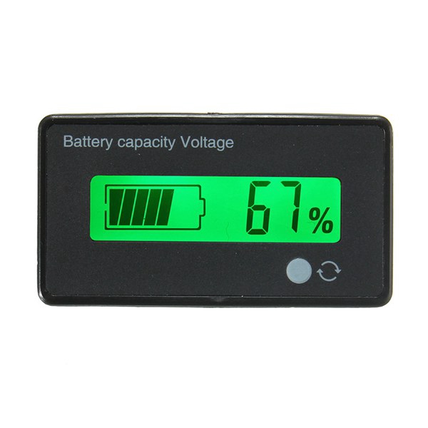 Màn hình LCD 8-70V báo hiệu thông số bình ắc-quy 12V/24V/36V/48V của xe oto