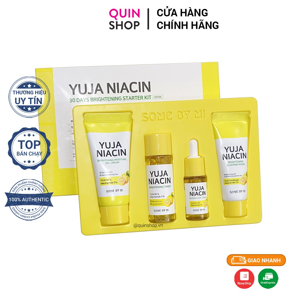 Set Dưỡng Sáng Da, Giảm Thâm Mụn Some By Mi Yuja Niacin 30 Days Brightenings Starter Kit