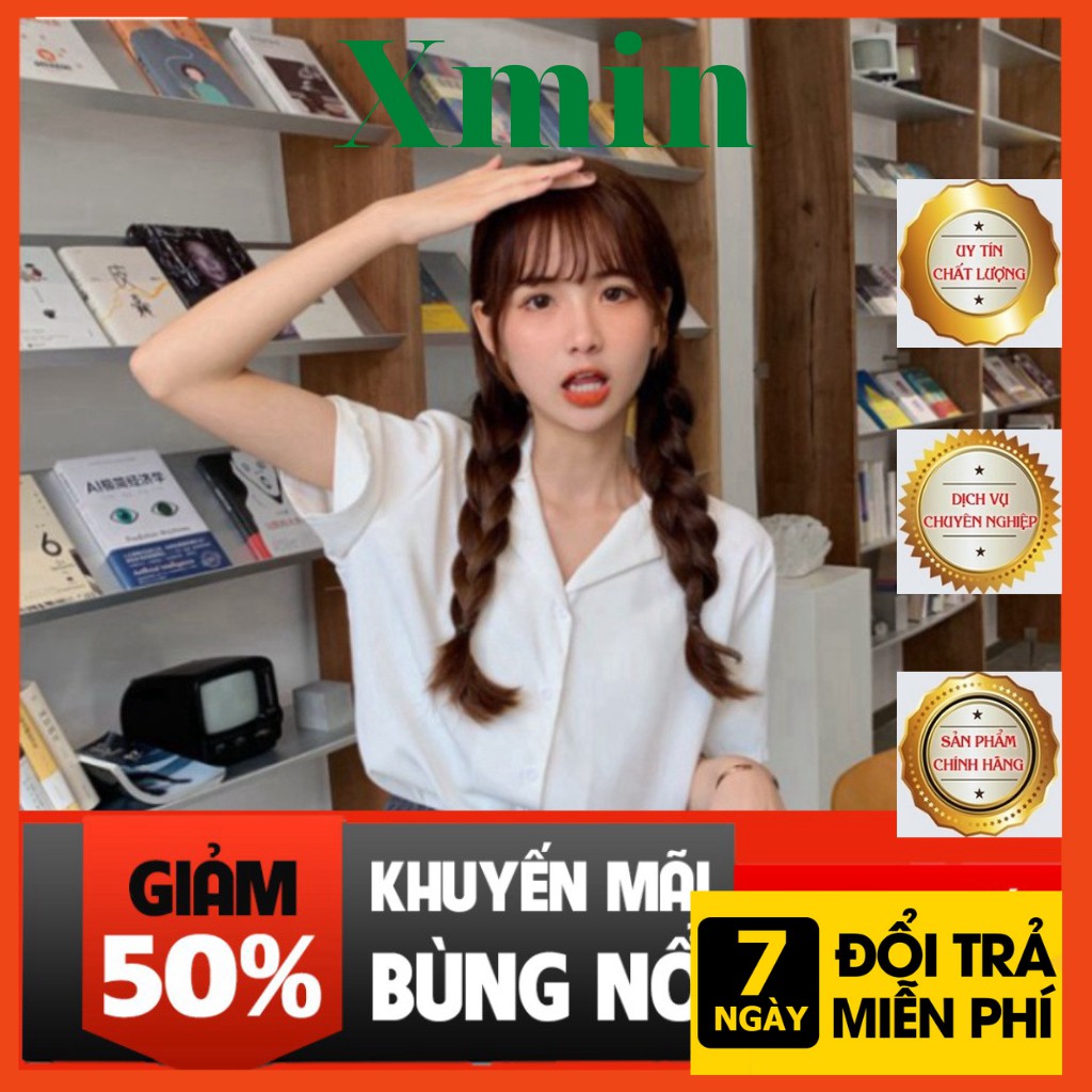 Áo Sơ Mi Tay Ngắn Cổ Bẻ Phong Cách hihishophaha aosomiredep | BigBuy360 - bigbuy360.vn
