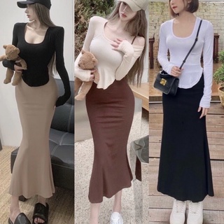 Sét đầm đuôi cá + áo tà vạt bầu tay dài