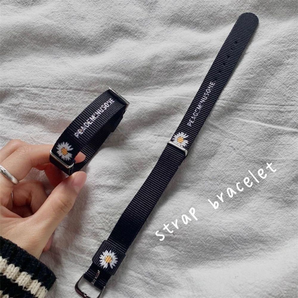 Vòng đeo tay bằng vải lanh cotton màu cầu vồng thời trang cho nam và nữ