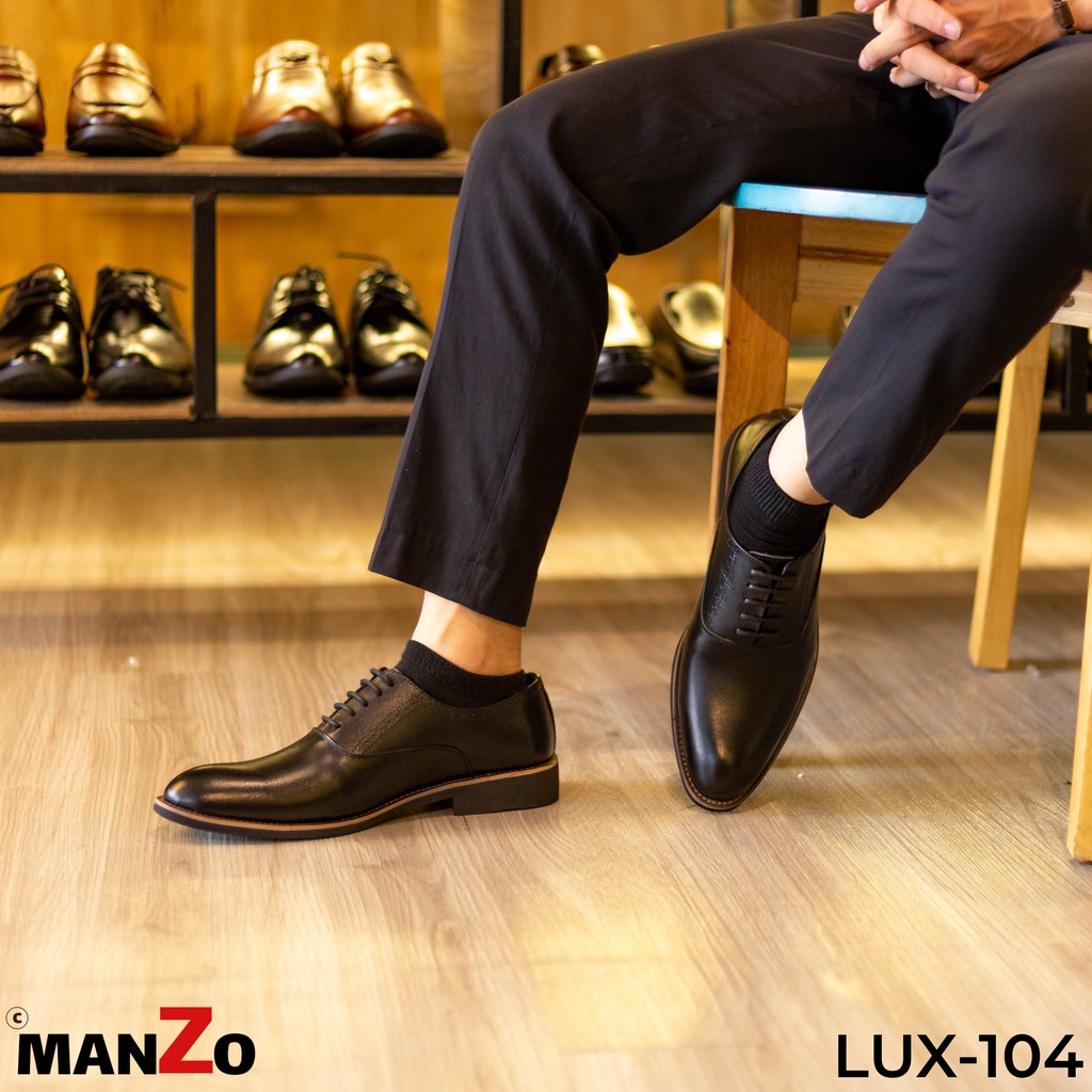 Giày Oxford nam cao cấp - Giày công sở da bò sang trọng - MANZO LUX 104 - Manzo Store