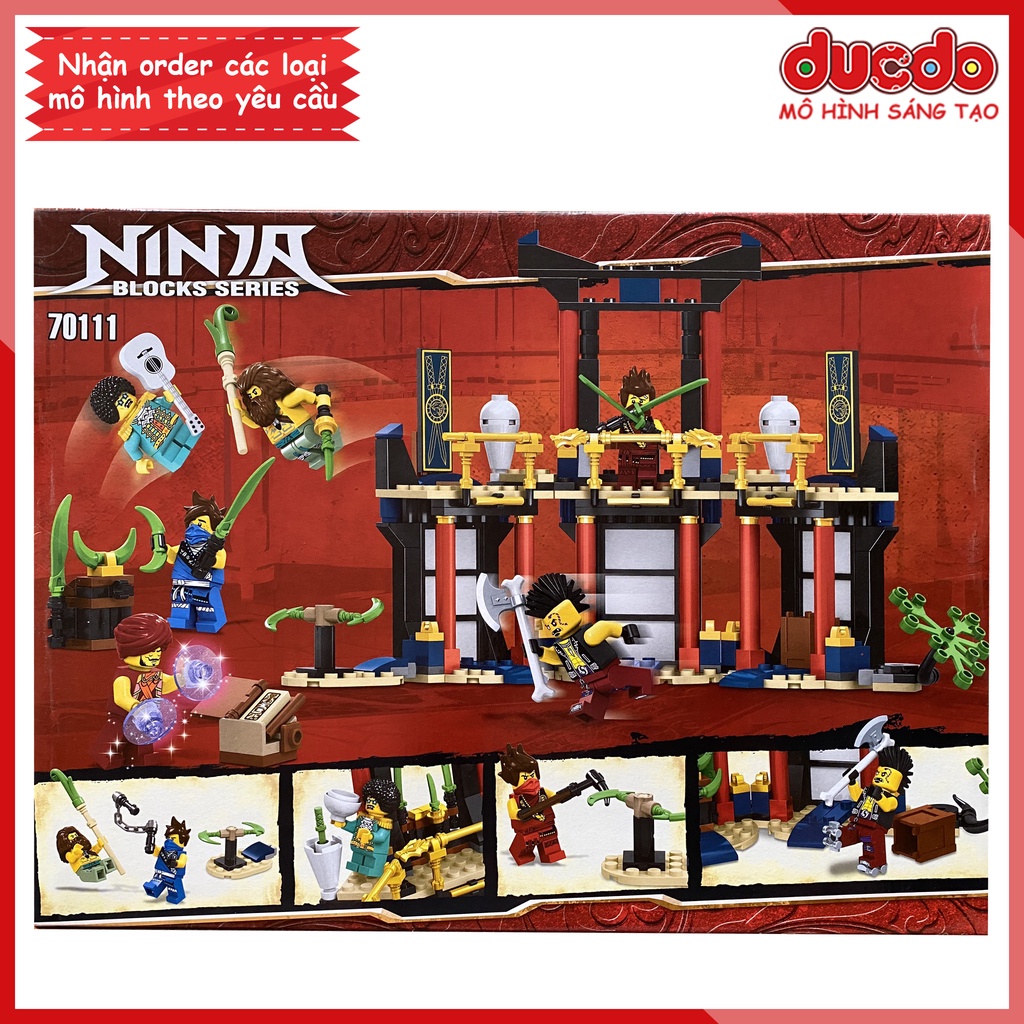 ZIMO 70111 Lắp ghép Ninjago Giải đấu của những bậc thầy - Đồ chơi Xếp hình Mô hình 71735