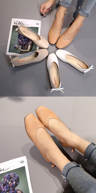 Giày búp bê nơ sau (kèm ảnh thật) | BigBuy360 - bigbuy360.vn