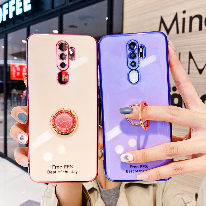 Ốp điện thoại mềm chống sốc chống rơi kèm giá đỡ thích hợp cho OPPO A9 2020 A5 2020
