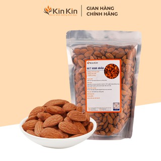 Hạt dinh dưỡng Hạnh nhân sấy chín tách vỏ KinKin Gói 500g - Bổ sung dinh dưỡng tốt cho tim mạch