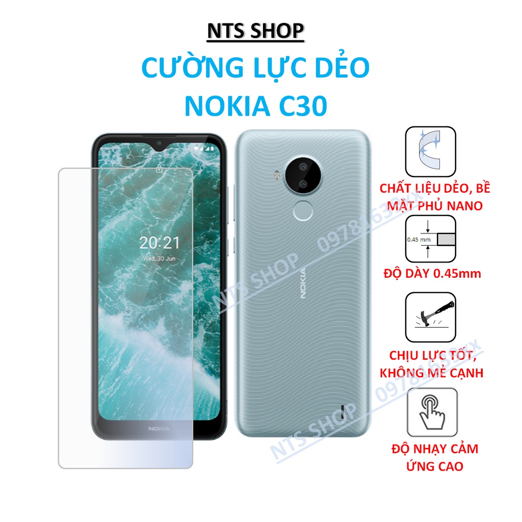 Cường lực dẻo bảo vệ màn hình Nokia C30