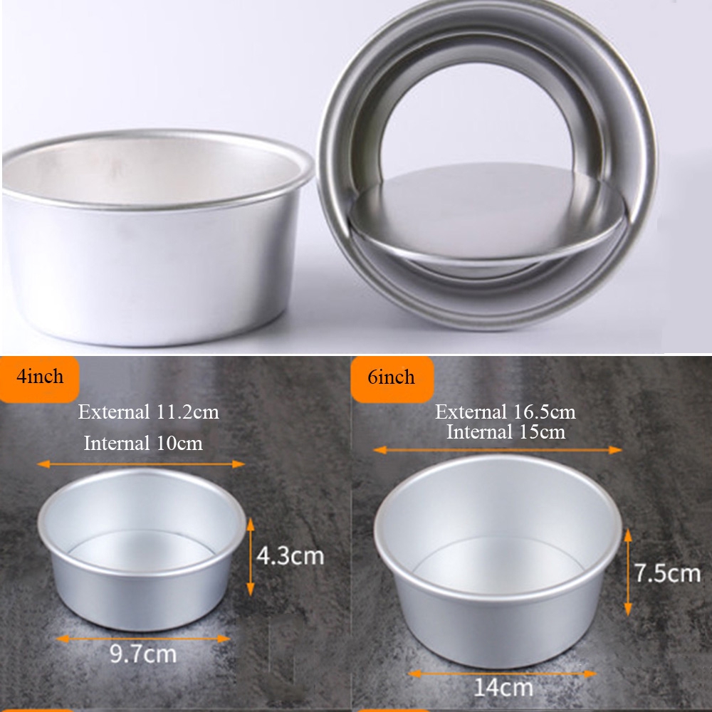 Khay nướng bánh hình tròn kích thước 4/6 inch | BigBuy360 - bigbuy360.vn