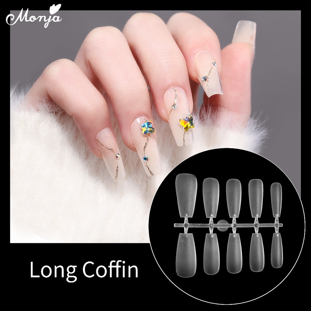 Hộp 100 Móng Tay Giả Toàn Diện Siêu Mỏng Cho Nữ