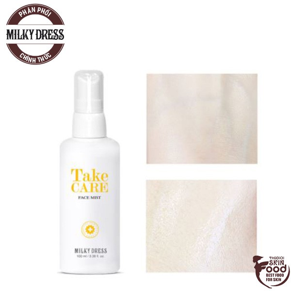 Xịt Khoáng Cấp Ẩm, Làm Dịu Da Milky Dress Take Care Face Mist 100ml